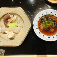 鮨 こだん - 造りは本カワハギ、小蛸　