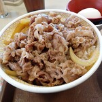 Sukiya - 牛丼モーニングセット大盛り600円