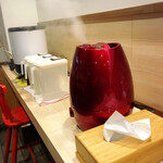 拉麺大公 - 店内は空気清浄機&加湿器が稼働中