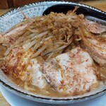 Jankuya Tetsu - ジャン哲ラーメン、大盛、豚追加。