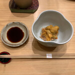 寿司処 しん - 雲丹とセコガニのお寿司