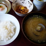 熱海荘 - ぴかぴかごはん　蜆が大きい！