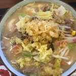 丸亀製麺 - 豚ちゃんぽんうどん、具材アップ(2020.11.15)