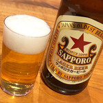 蕎麦 蘇枋 - サッポロ赤星　中瓶　￥650