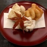 日本料理 うつせみ - 白子の天ぷら、唐揚げ