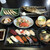 庄坊番屋 - 料理写真:寿司(漁火)、茶碗蒸し、三平汁、にしん姿焼き、ししゃも、番屋サラダ、タチポン