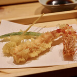 玄水 - 活車海老の天ぷら