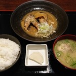 Kanzen Koshi Tsuwashoku Koshitsu Izakaya Daimon Oomiyaten - 手作りさば味噌煮定食  ¥800（税込）