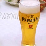 Onagawa Onsen Hanayuubi - 夕食（生ビール）