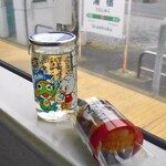 女川温泉ゆぽっぽ - ケロロ軍曹×シーパルちゃん ワンカップ酒 ＆ ホヤたまご
