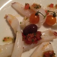 オステリア・オリエーラ - 白イカの軽いグリル　野菜とエシャロットのソース