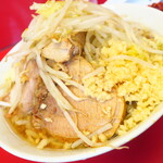 ラーメン二郎 - ラーメン小＋ニンニク多め＋青ネギ