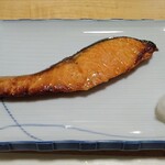 ふくえもん - 鮭の西京焼き。焼も好く香りも好し。