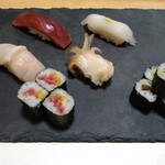 ふくえもん - 〆のにぎり寿司。