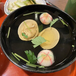 炭焼うな富士 - お吸い物の具は蛤でした