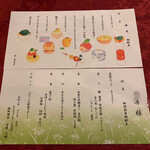 ホテルマイユクール祥月 - お品書き