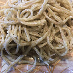 染地台 藪蕎麦 - 味わい深い甘み。辛汁、塩なんか全く不用。此方も同様な入念な水切り。