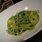 イタリアン レストラン ピンナピンナ - 海老とほうれん草のパスタ（海老たっぷり）