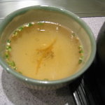 おんどる - 石焼きユッケビビンバのスープ。