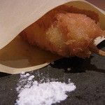 神保町 傳 - 小皿　ハムカツ（鱧カツ）　後から改めて鱧のカツ