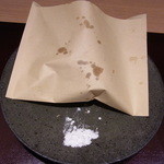 神保町 傳 - 小皿　ハムカツ（鱧カツ）　後から改めて鱧のカツ