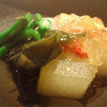 北新地 たくみ - お野菜の焚き物　かにあんかけ