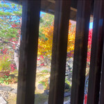 染地台 藪蕎麦 - 店内から。