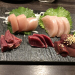 鶏料理ひとりひとり - 特選鶏お造り盛り合わせ