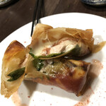 鶏料理ひとりひとり - ささみの梅シソモッツアレラ揚げ