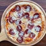 GARLIC SALAMI PIZZA (蒜香意式腊肠披萨)