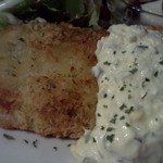 iara - サーモンフライのアップ