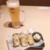 魚民 - 生ビール/ちくわ磯辺揚げ