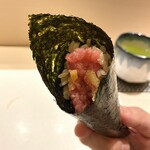 鮨まつもと - トロタクの手巻き