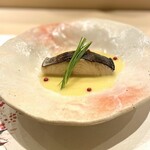 鮨まつもと - 鰆の西京味噌ソース