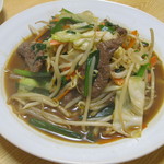 ゆたか - ('12/08)ハラミともやしの炒め（700えん）