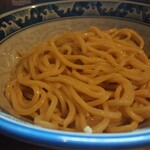 麺や 樽座 - 海老味噌つけ麺(麺)