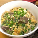 はなちゃんうどん  - ミニ牛たま丼　280円