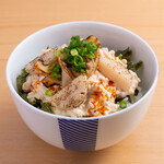 麺屋 猪一 - 炙り帆立と豆腐のだしマヨ丼