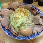 らーめん きじとら - ラーメン並＋豚盛＋味玉で900円