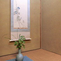 銀座 - 朝顔の掛け軸