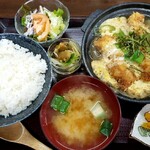 味亭花の家 - エビフライの卵とじ定食