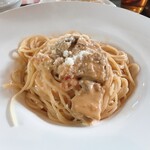 イル・フィオーレ - イタリア産仔牛とマッシュルームのトマトクリームパスタ