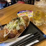 築地銀だこハイボール酒場 - ・角ハイボール 200円 ※ハッピーアワー
            ・ねぎだこ 8個 630円