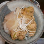 Ezogashima - 鮭チャンチャン焼丼（1000円）にホタテ（300円）をトッピング④up