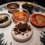 西麻布 焼肉 X - ナムル盛り合わせ