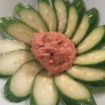 魚山亭 - レバーペースト胡瓜