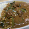 kare-hausukokoichibanya - 近江牛カレー大盛り ほうれん草トッピング カレールー増量 3辛