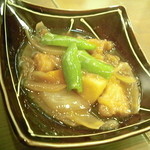 Japanizu Dainingu Nino - 夜ランチの酢豚。コレもまた酢が利き過ぎておいしくな～～い