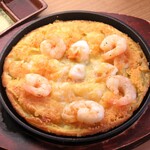 Shrimp cheese pancake