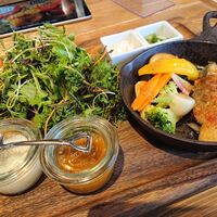 やさいの王様 銀座店 - サーモンのムニエルランチ